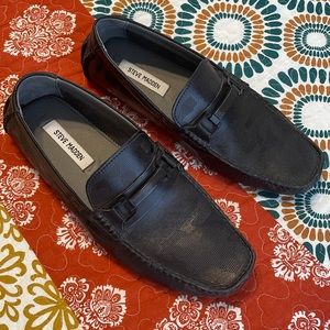 Steve Madden - Like New Men’s Black Leather Loafers